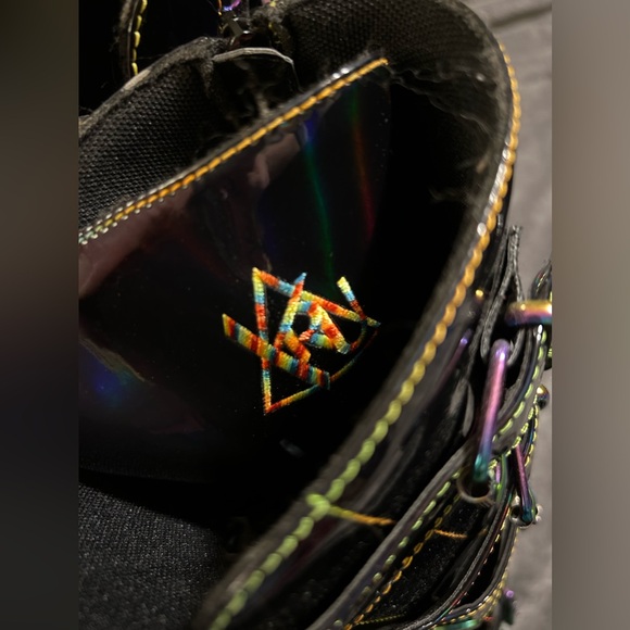 YRU Dune Mushroom Holographic Platform Boots Size 9 - Picture 6 of 9